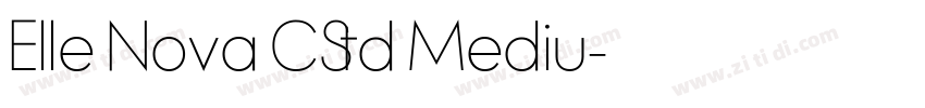 Elle Nova CStd Mediu字体转换